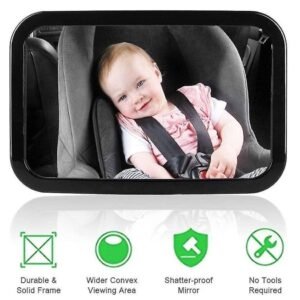 Miroir Bébé Voiture Grand Angle Sécurité Installation Facile