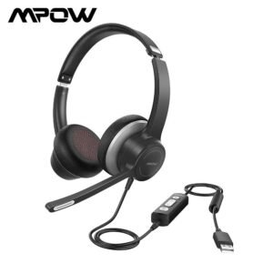 Casque filaire PC │MPOW│BH328A │Micro anti-bruit│pour Bureau & Appels