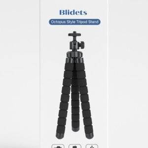 Trépied de Téléphone, Caméra & Camescope│RHODESY│Style pieuvre│Flexible│Noir
