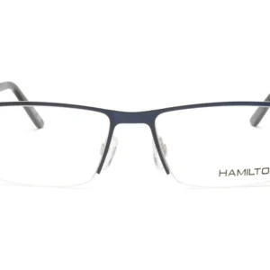 Lunettes Hamilton pour hommes, bleu gris en métal