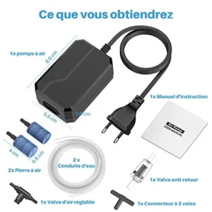 pompe à air , bulleur pour aquaruim