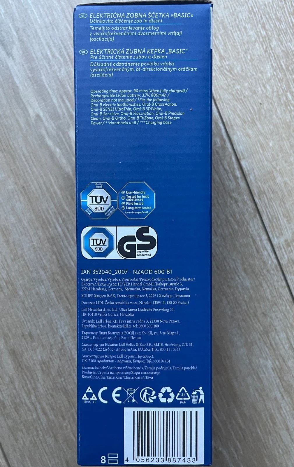 Brosse à dents électrique Nevadent NZAOD 600 B1 • 2 Têtes • Timer IPX4 - Image 8