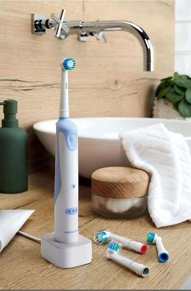 Brosse à dents électrique Nevadent NZAOD 600 B1 • 2 Têtes • Timer IPX4 - Image 3