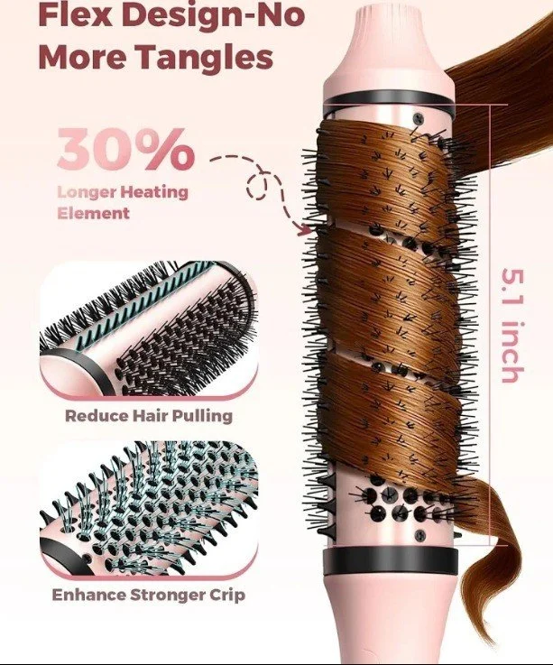 Bopcal MS‑C257 – Brosse Cheveux Thermique 3‑en‑1 Lissage, Boucles & Volume - Image 3