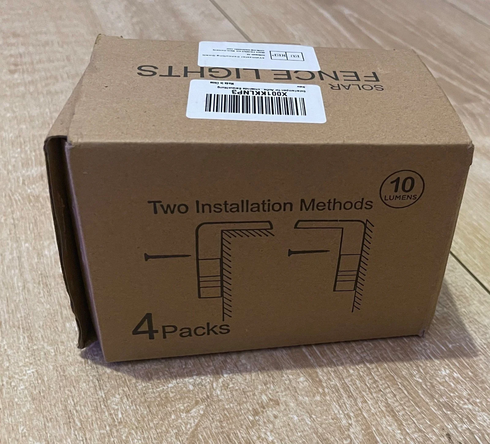 Lot 4 Lampes Solaires LED Extérieur L‑Shape 10 lm – Jardin, Terrasse, Escaliers - Image 9