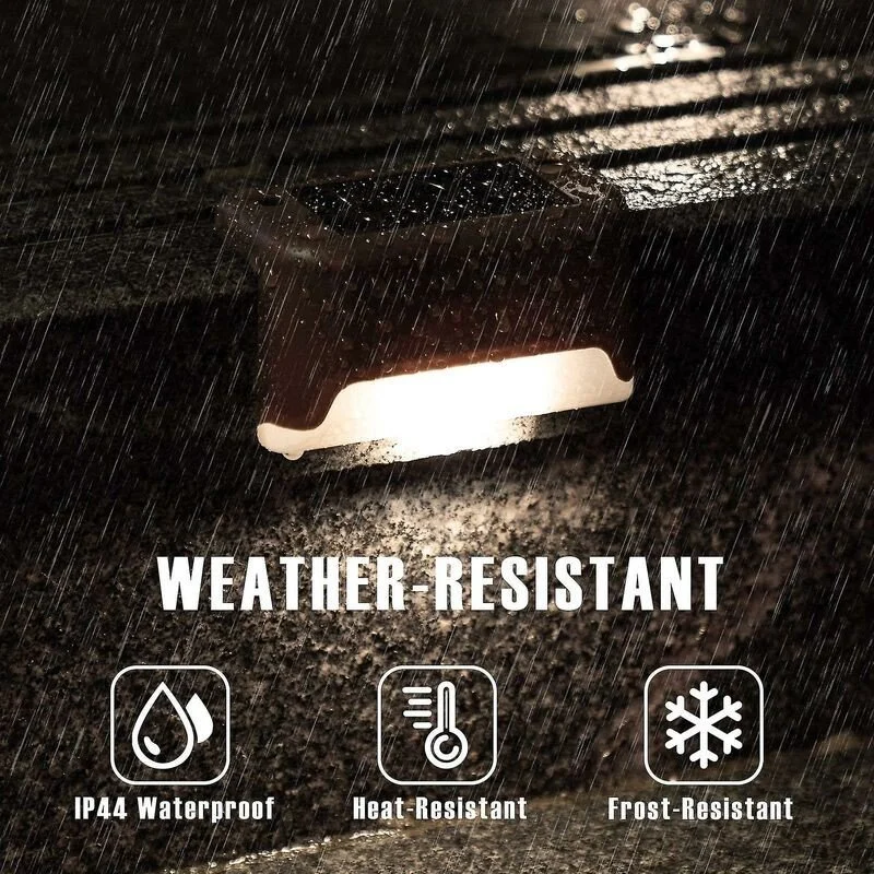 Lot 4 Lampes Solaires LED Extérieur L‑Shape 10 lm – Jardin, Terrasse, Escaliers - Image 3