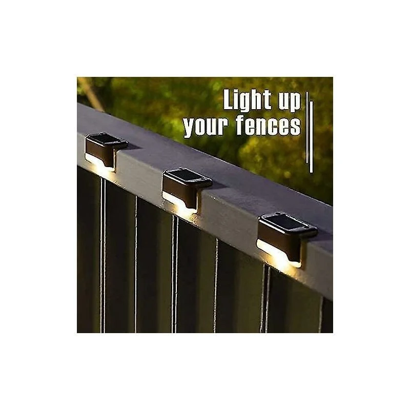 Lot 4 Lampes Solaires LED Extérieur L‑Shape 10 lm – Jardin, Terrasse, Escaliers - Image 5