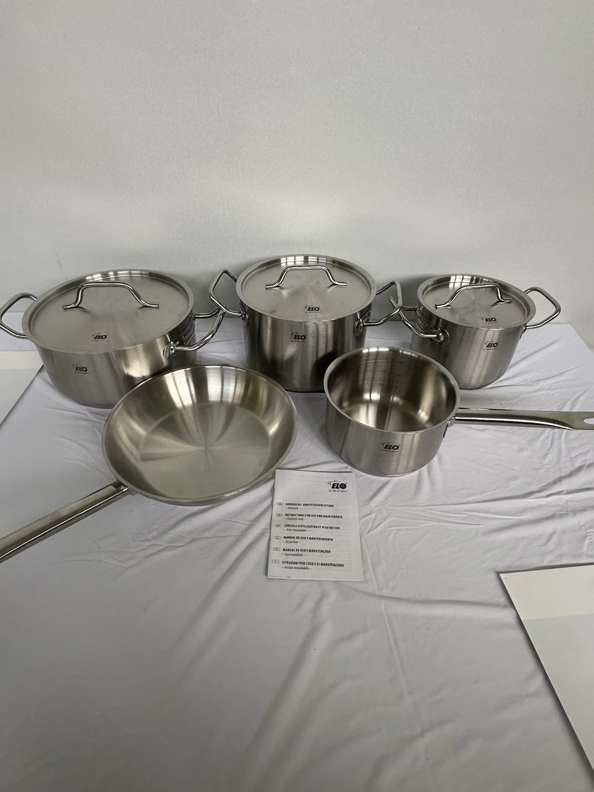 Batterie de Cuisine ELO Inox 5 pcs Induction - 25 cm Poêle - Image 2