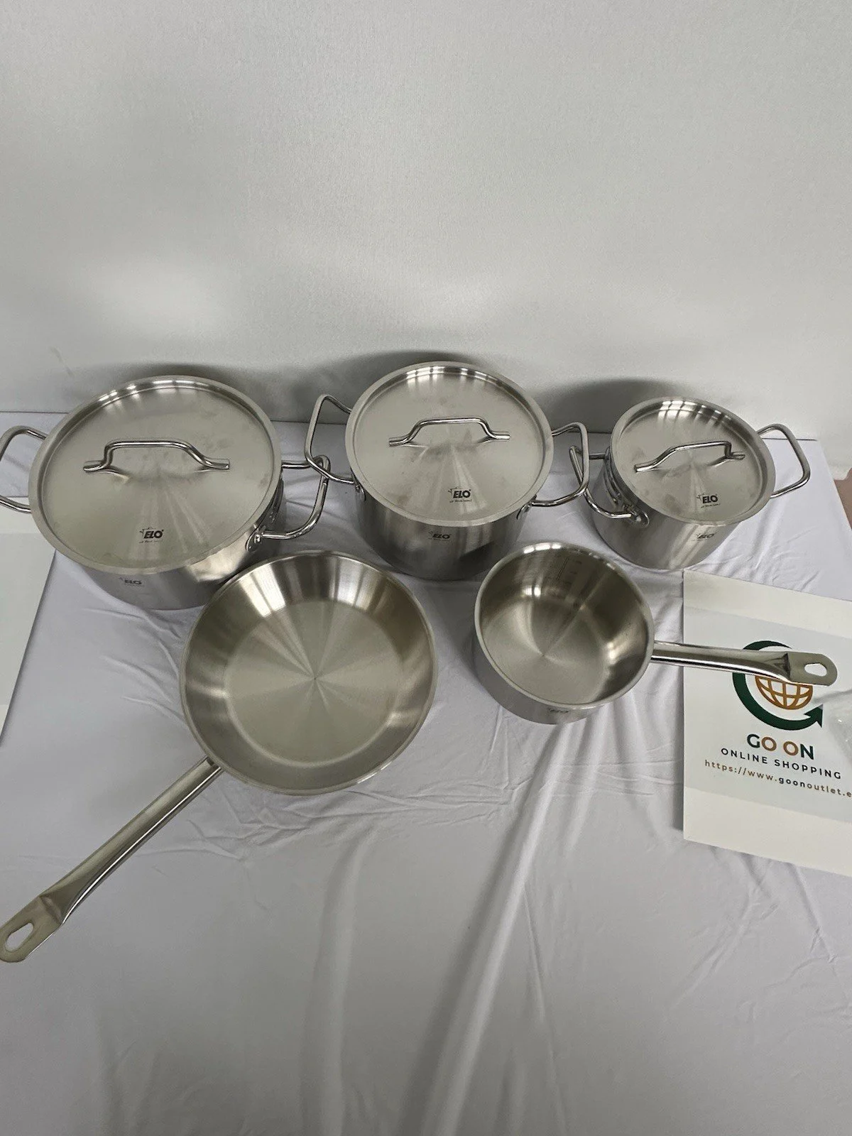 Batterie de Cuisine ELO Inox 5 pcs Induction - 25 cm Poêle - Image 4