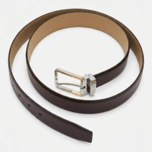 Ceinture Emporio Armani Y4S247 Cuir Marron 125cm 3.5cm Boucle Luxe Homme Origin