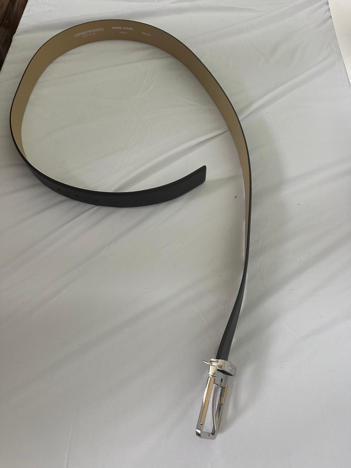 Ceinture Emporio Armani Y4S247 Cuir Marron 125cm 3.5cm Boucle Luxe Homme Origin - Image 4