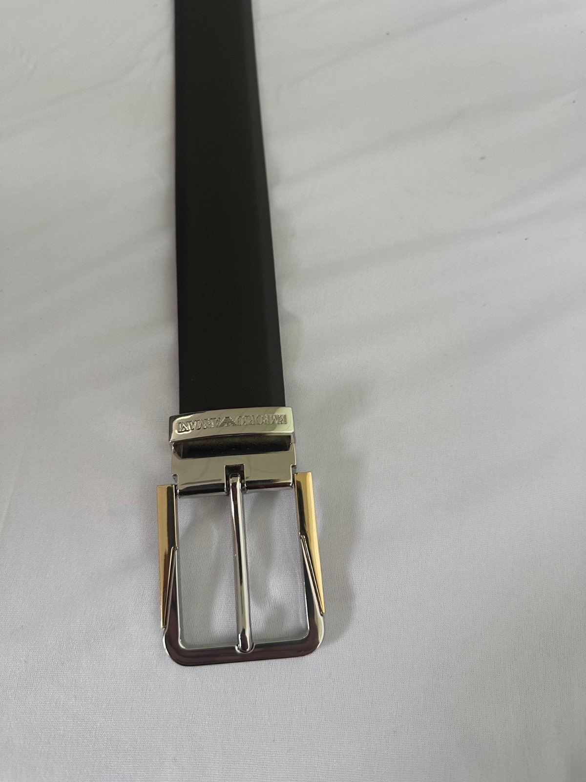 Ceinture Emporio Armani Y4S247 Cuir Marron 125cm 3.5cm Boucle Luxe Homme Origin - Image 9