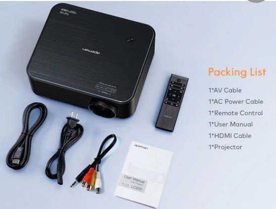 Apeman LC650 Projecteur Home Cinéma Full HD 1080P 4K HDMI USB LED 50–300″ Neuf - Image 2