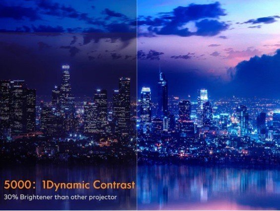 Apeman LC650 Projecteur Home Cinéma Full HD 1080P 4K HDMI USB LED 50–300″ Neuf - Image 8