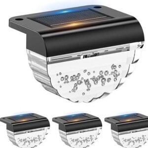 Lot de 6 Lampes Solaires LED Extérieur IP65 – Éclairage Escalier, Jardin, Terra