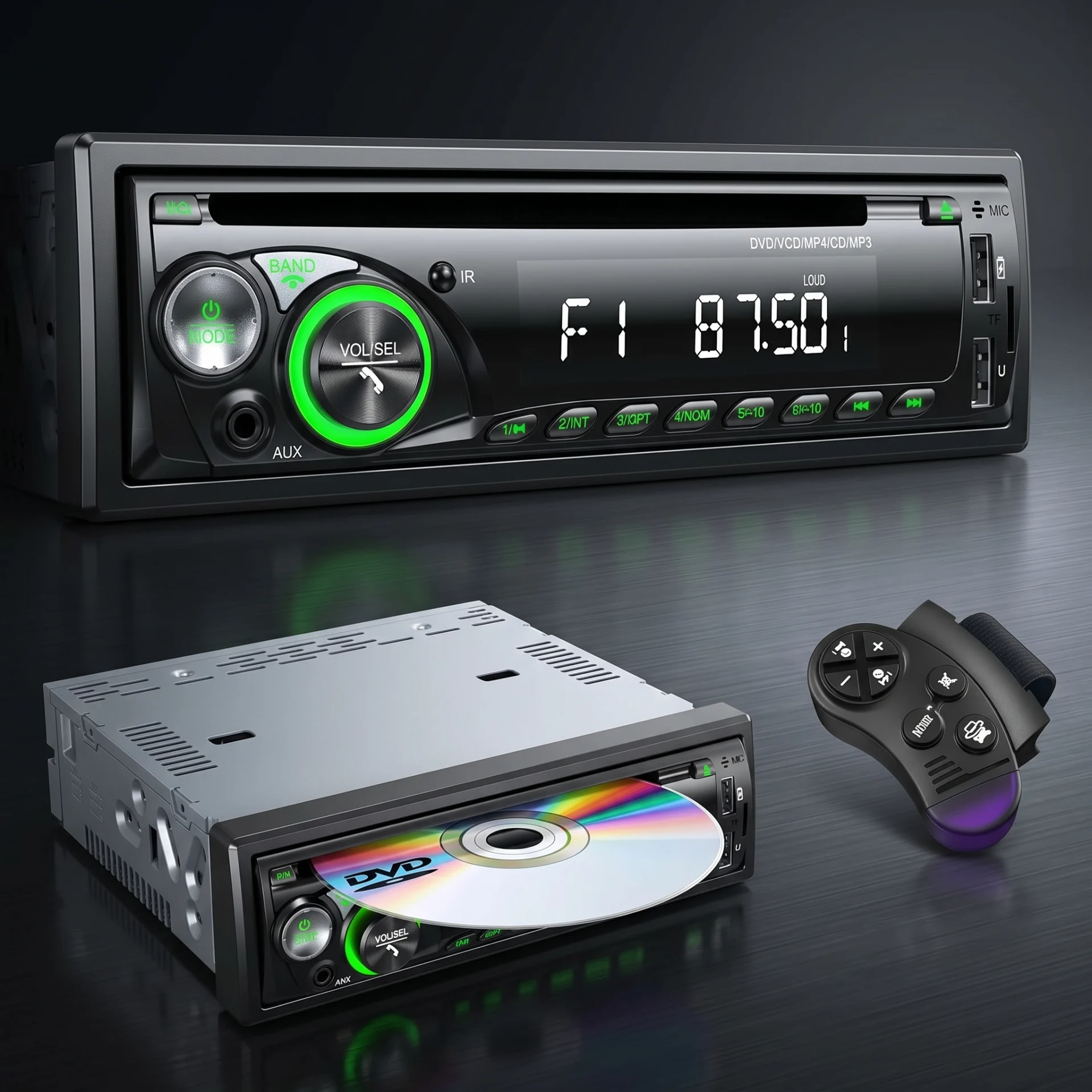 Autoradio Voiture Chismos Bluetooth MP3 USB SD FM AM