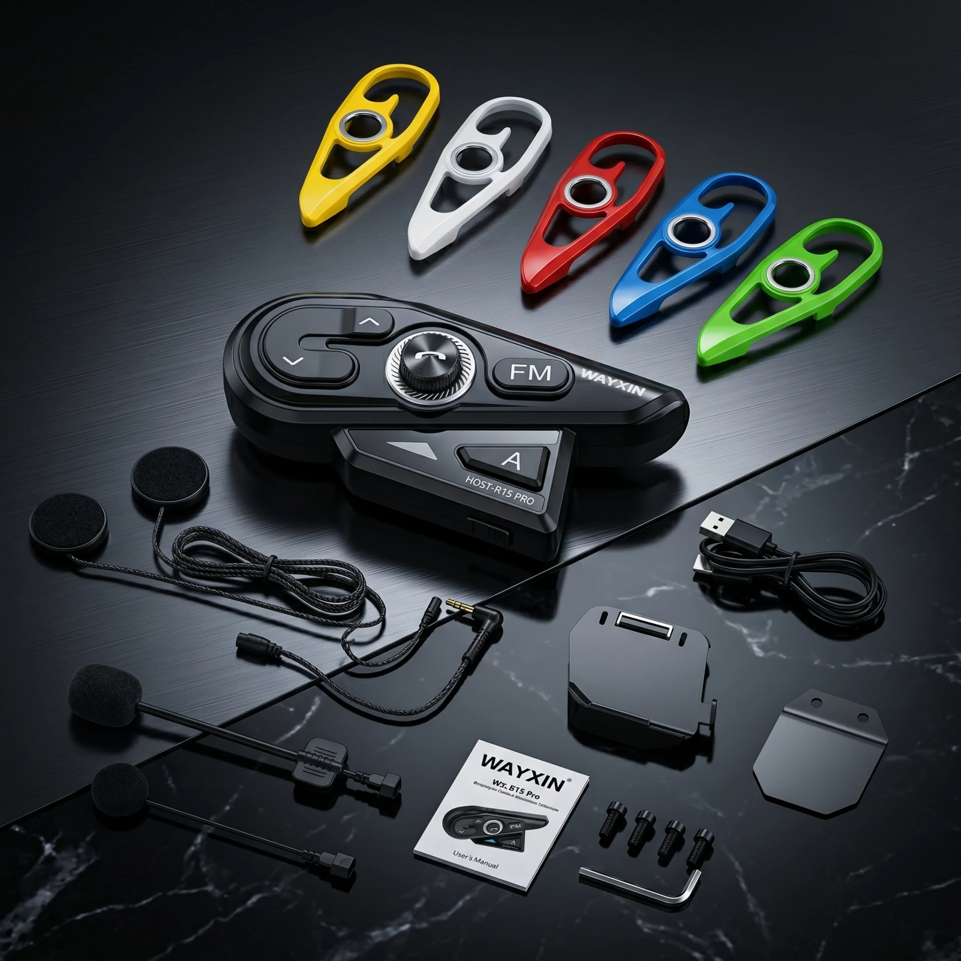 Oreillette Moto Wayxin WX R15 Pro Bluetooth Communication