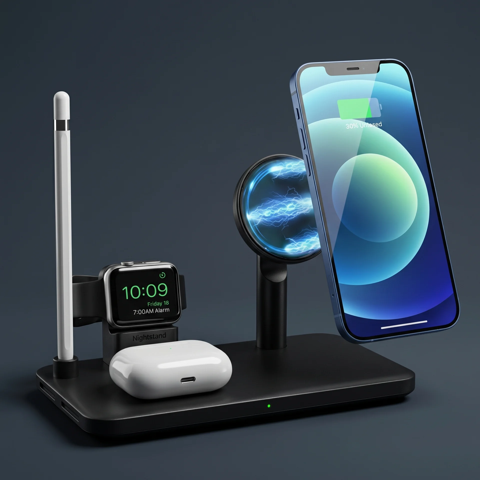 Station Charge 4 en 1 ISPA226AB Multidevice Fast Charge