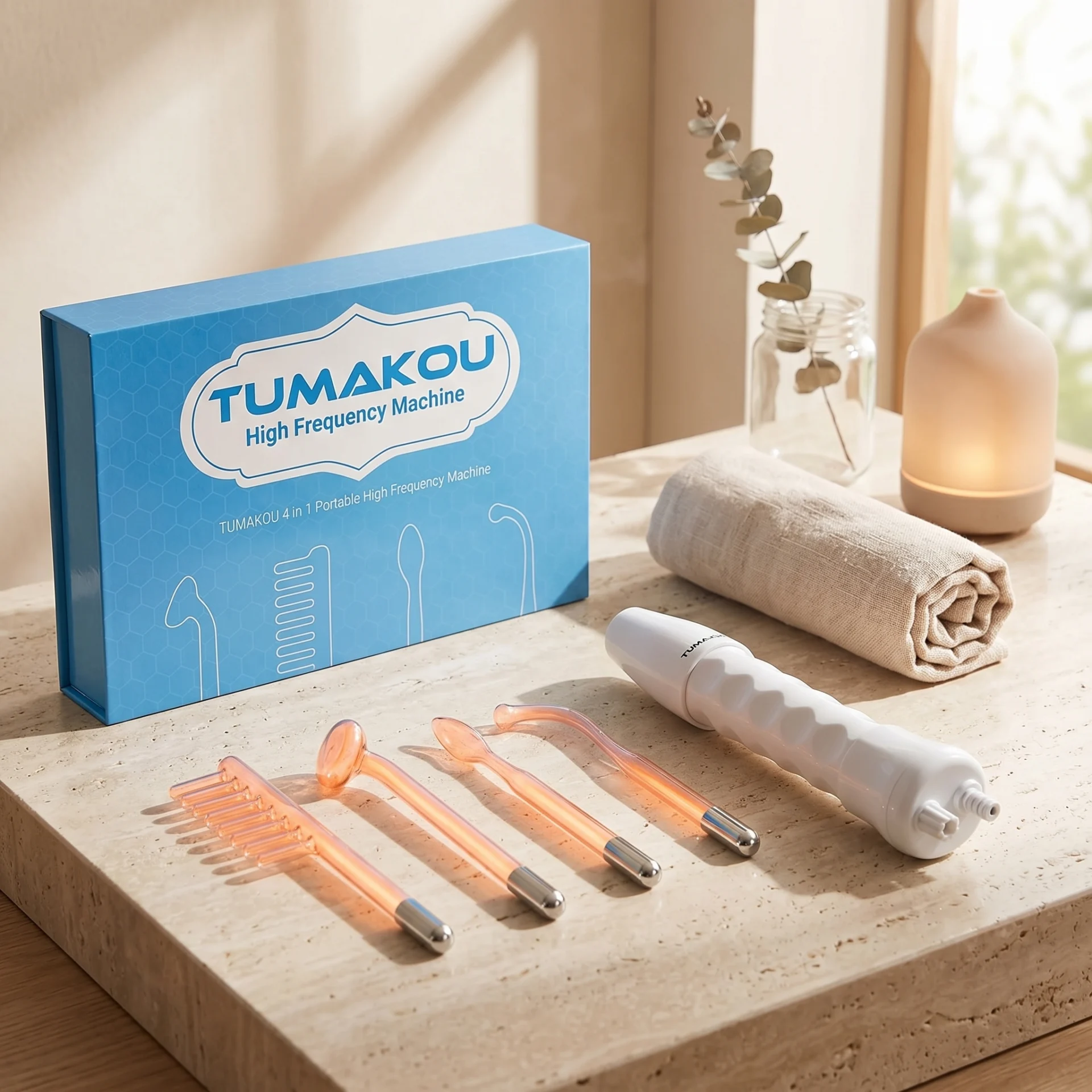Appareil à Haute Fréquence TUMAKOU - Stimulation Faciale Santé