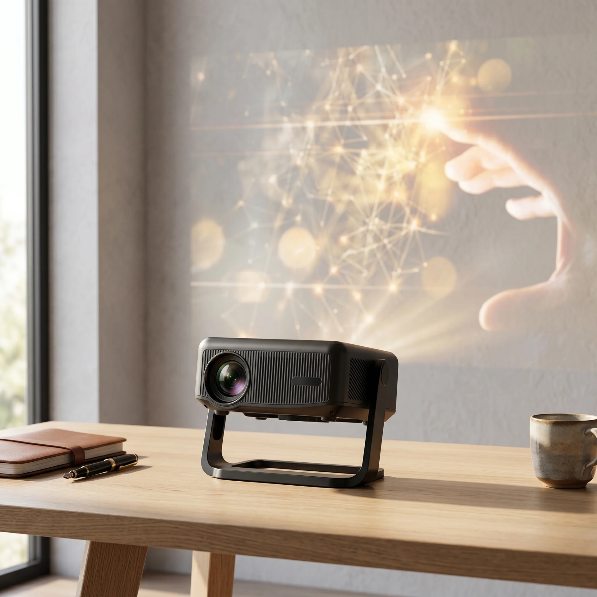 Mini projecteur WiFi Bluetooth 1080P 4K auto keystone portable