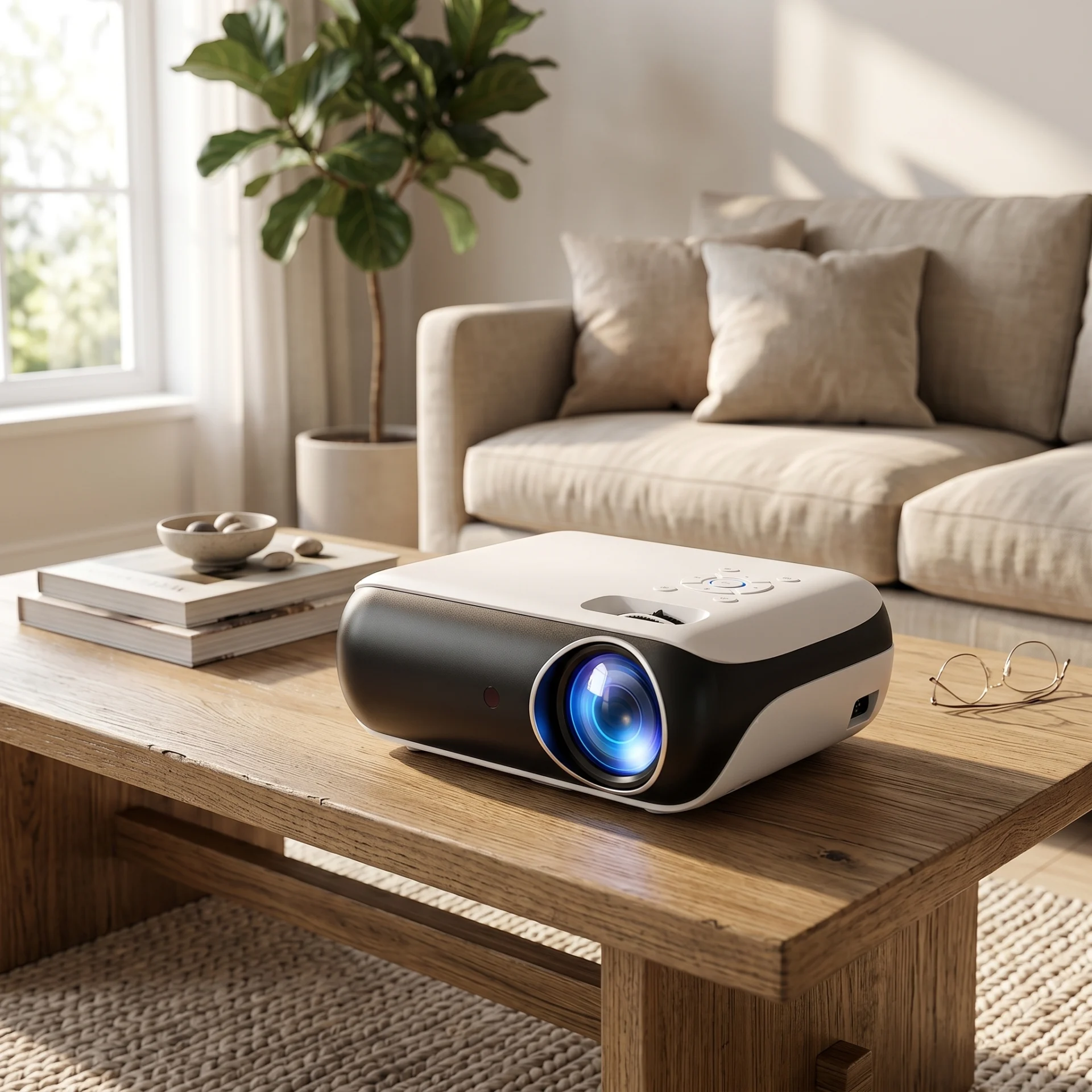 Mini Projecteur H1 1080P Full HD Bluetooth HDMI USB Portable Home Cinema Android