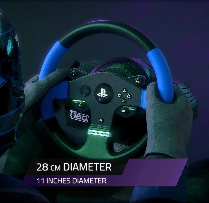 Thrustmaster T150 Pro Volant + Pédalier 3 Pédales – PS4/PS5/PC – Force Feedback - Image 3