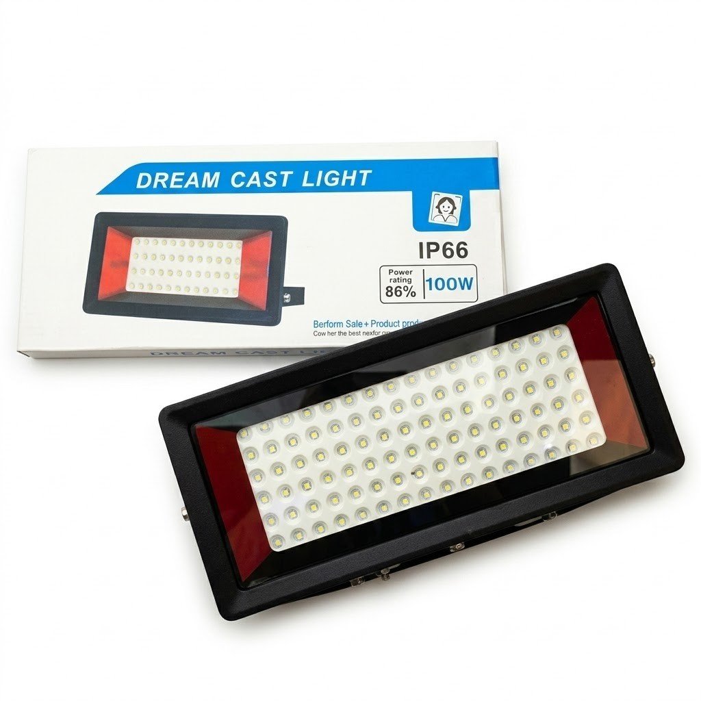 Projecteur LED 100W Dream Cast Lite IP66 Étanche 10000LM Extérieur