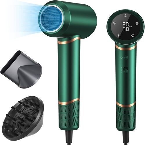 Sèche-Cheveux Ionique Professionnel 1400W | Haute Vitesse 110 000 RPM | Séchage - Image 2