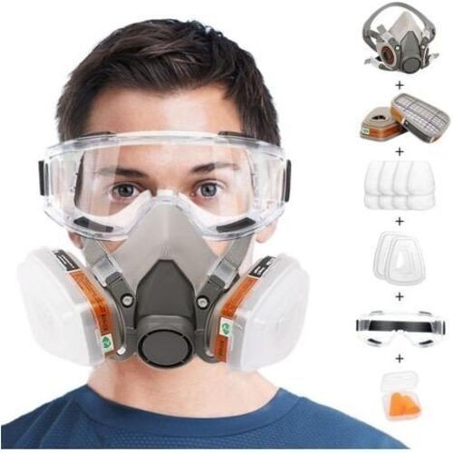 Masque Respiratoire Réutilisable Demi-Visage 6200 avec Filtres Anti-Poussière