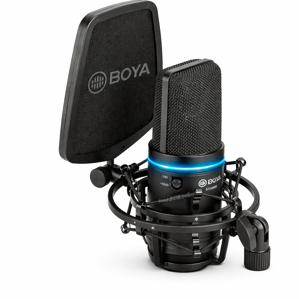 BOYA BY-M800 Microphone Studio Condenser XLR Podcast Streaming Pro Anti-Pop