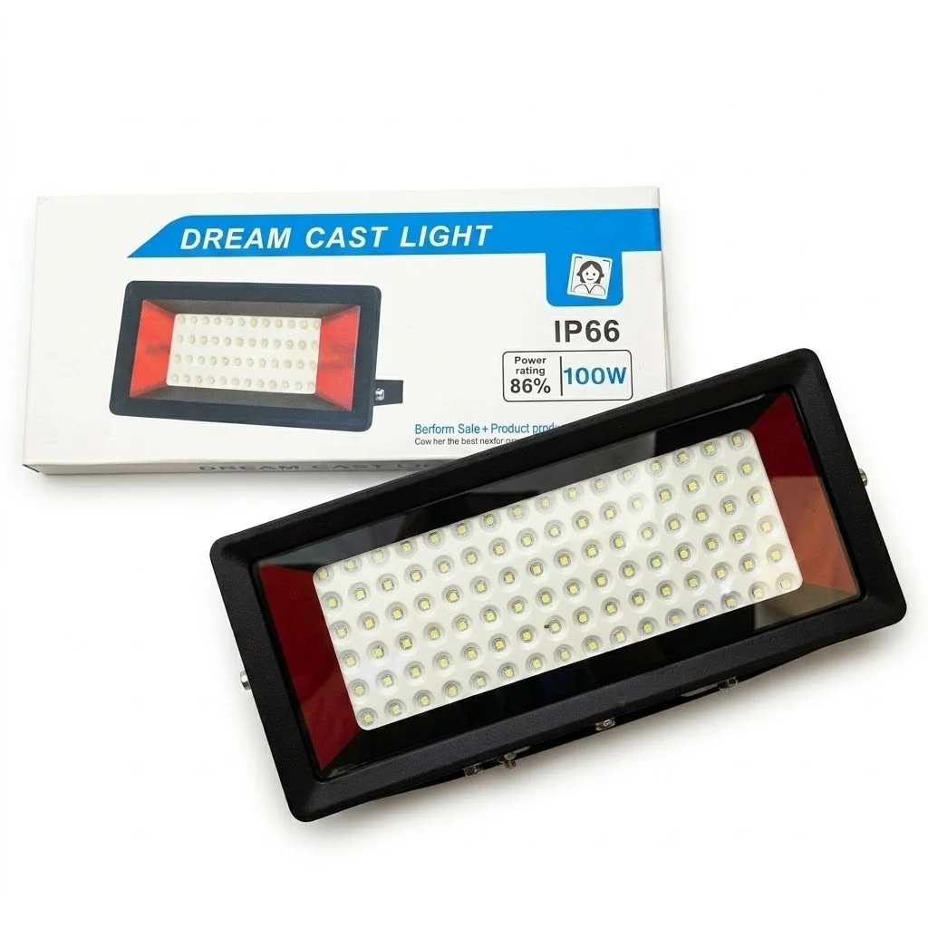 Projecteur LED 100W Dream Cast Lite IP66 Étanche 10000LM Extérieur
