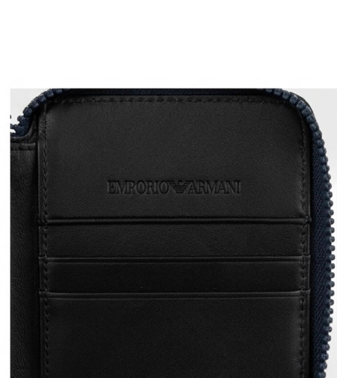 Emporio Armani Y4R305 YJL3E Wallet Black Men Bifold 4 Card Slots EA 83074 - Image 4