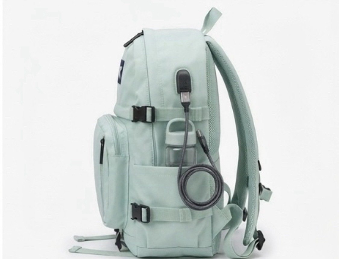 Sac à Dos Unisexe Bleu Aqua Winner 20L Polyester USB École Voyage Résistant - Image 3