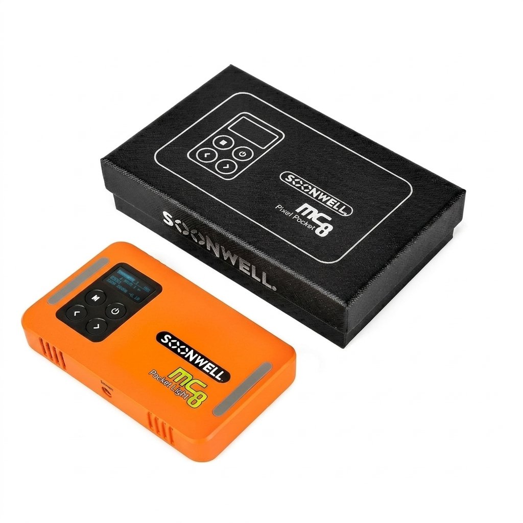 Soonwell MC8 Lampe LED RGB Portable – Éclairage Vidéo Photo Studio Streaming