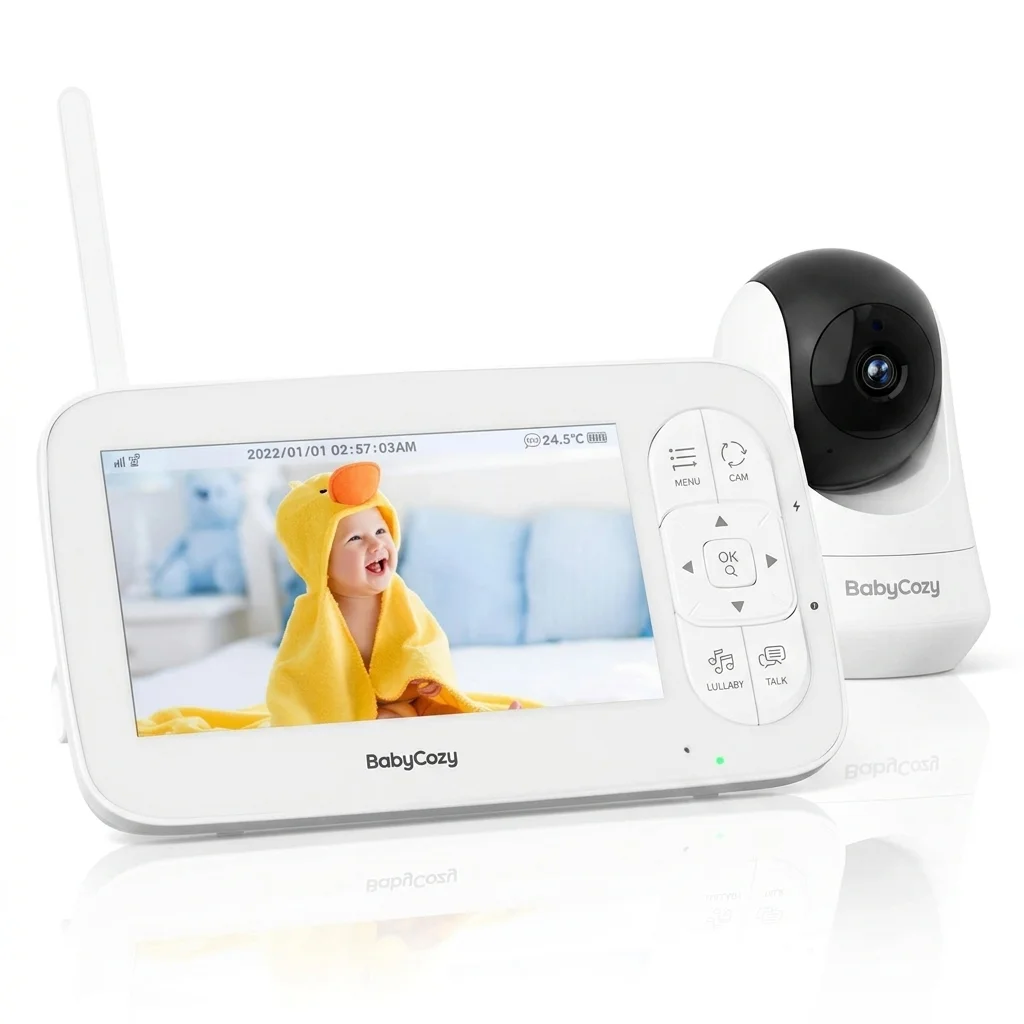 Moniteur vidéo pour bébé｜Babyphone avec caméra & audio｜5" 720P｜BABYCOZY