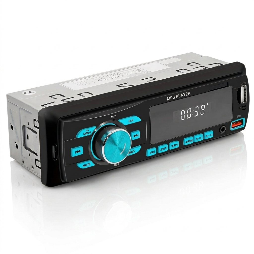 DAZZMO│RDS Autoradio N-2002│ Bluetooth 5.0│ 1 DIN Mains-libres USB/TF 7 Couleurs