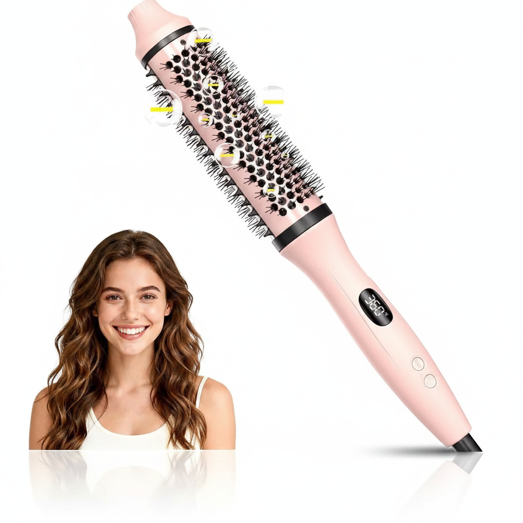 Bopcal MS‑C257 – Brosse Cheveux Thermique 3‑en‑1 Lissage, Boucles & Volume