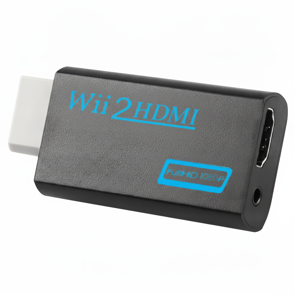 Lot de 2 Convertisseur Wii2-HDMI │1080P │Audio 3.5mm│Compatible Wii/Wii U/HDTV