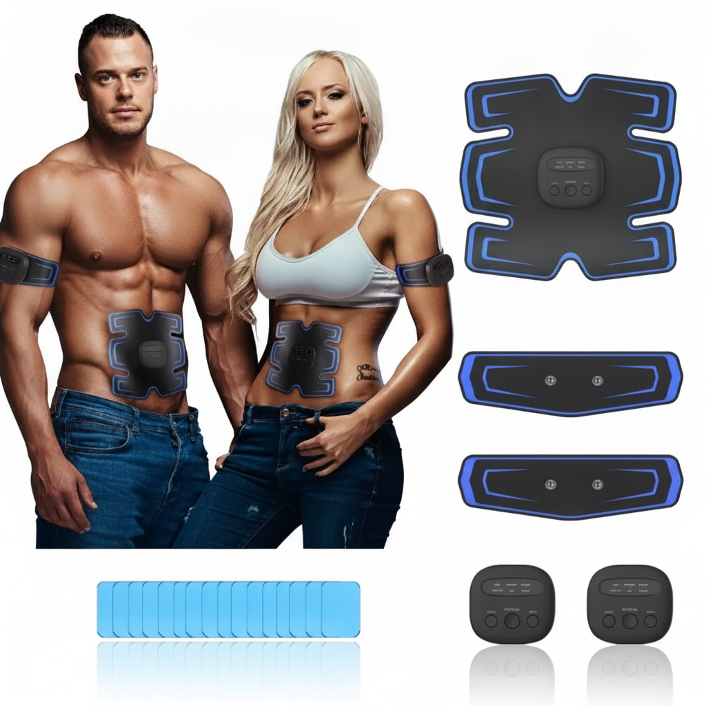 Stimulateur musculaire EMS│Polyvalent│Ceinture électrostimulation│Bras│Jambes