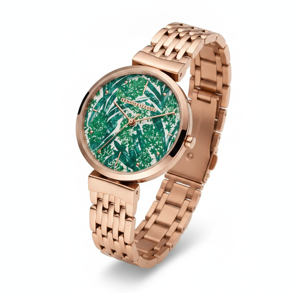 Montre｜Armani Exchange｜ AX5915｜3 aiguilles｜ en Acier Inoxydable｜ doré rose