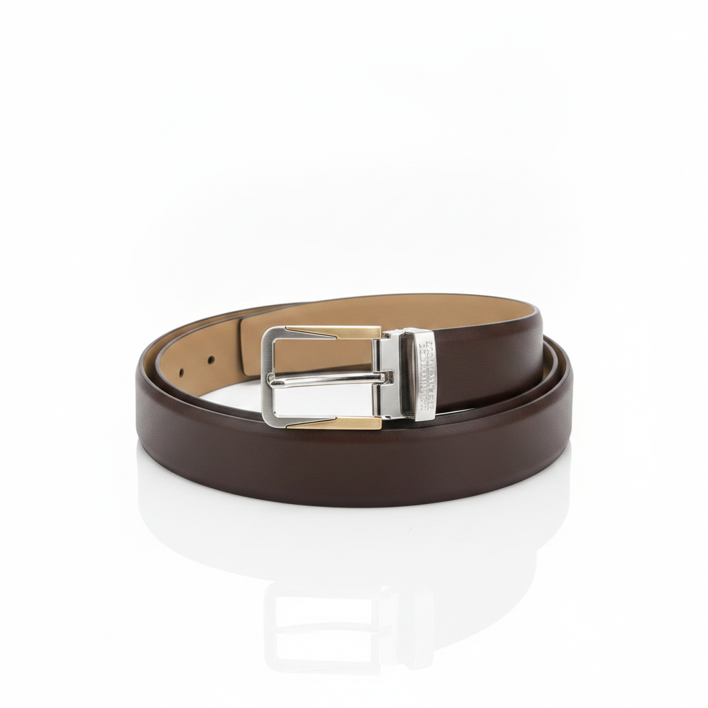 Ceinture Emporio Armani Y4S247 Cuir Marron 125cm 3.5cm Boucle Luxe Homme Origin