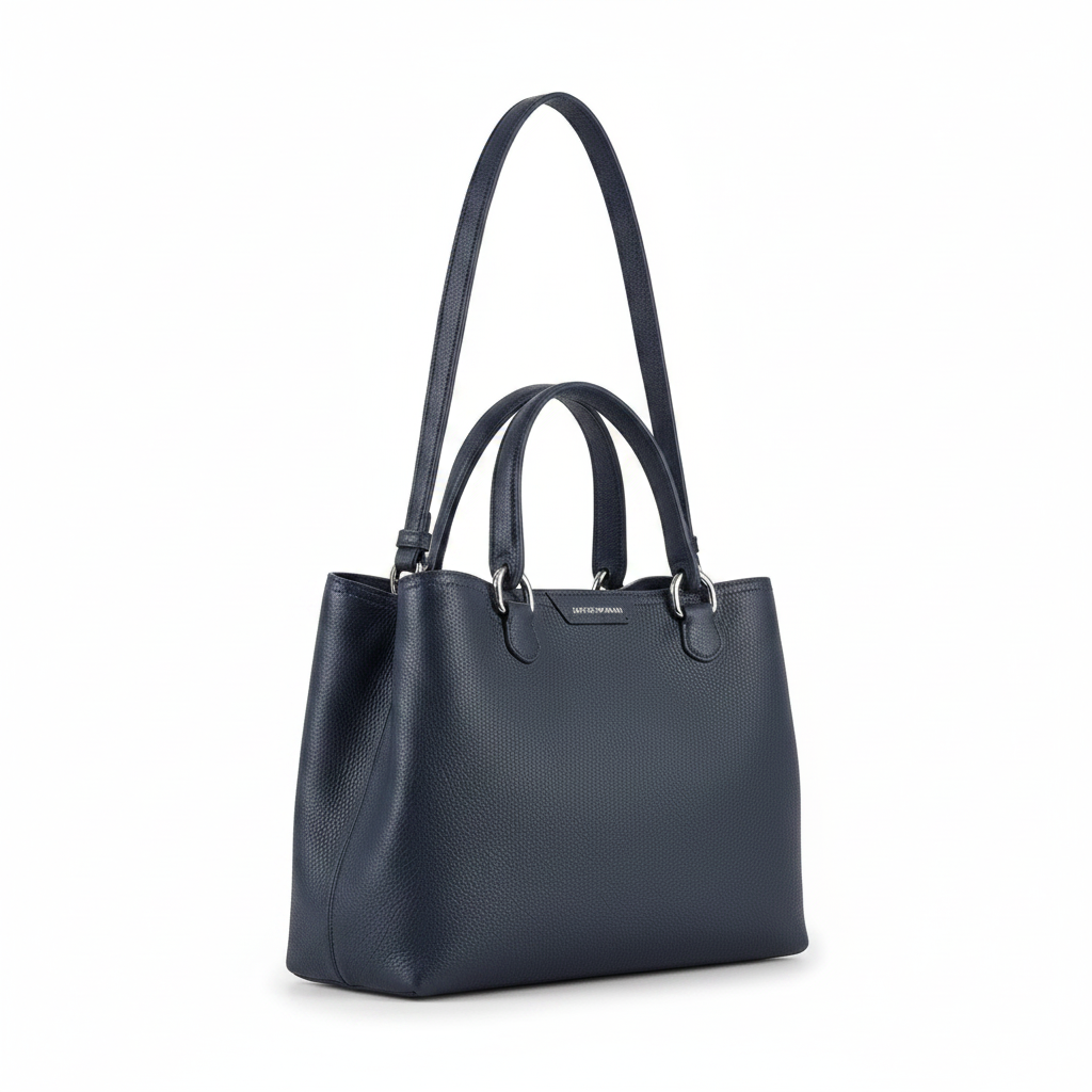 Sac Emporio Armani MyEA en Cuir d'Agneau Véritable Bleu Marine Y3D021 - Neuf