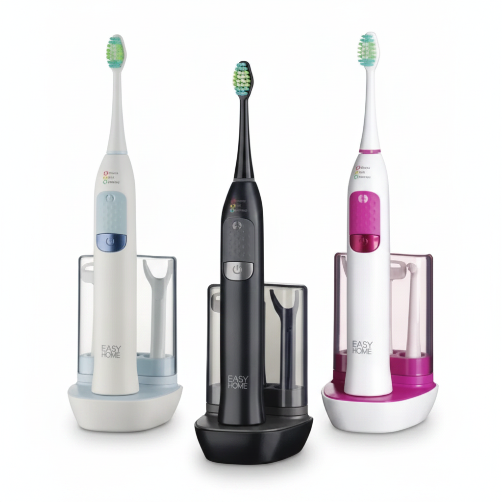 Brosse à Dents Sonique Rechargeable 3 Modes – Nettoyage Profond Anti-Plaque