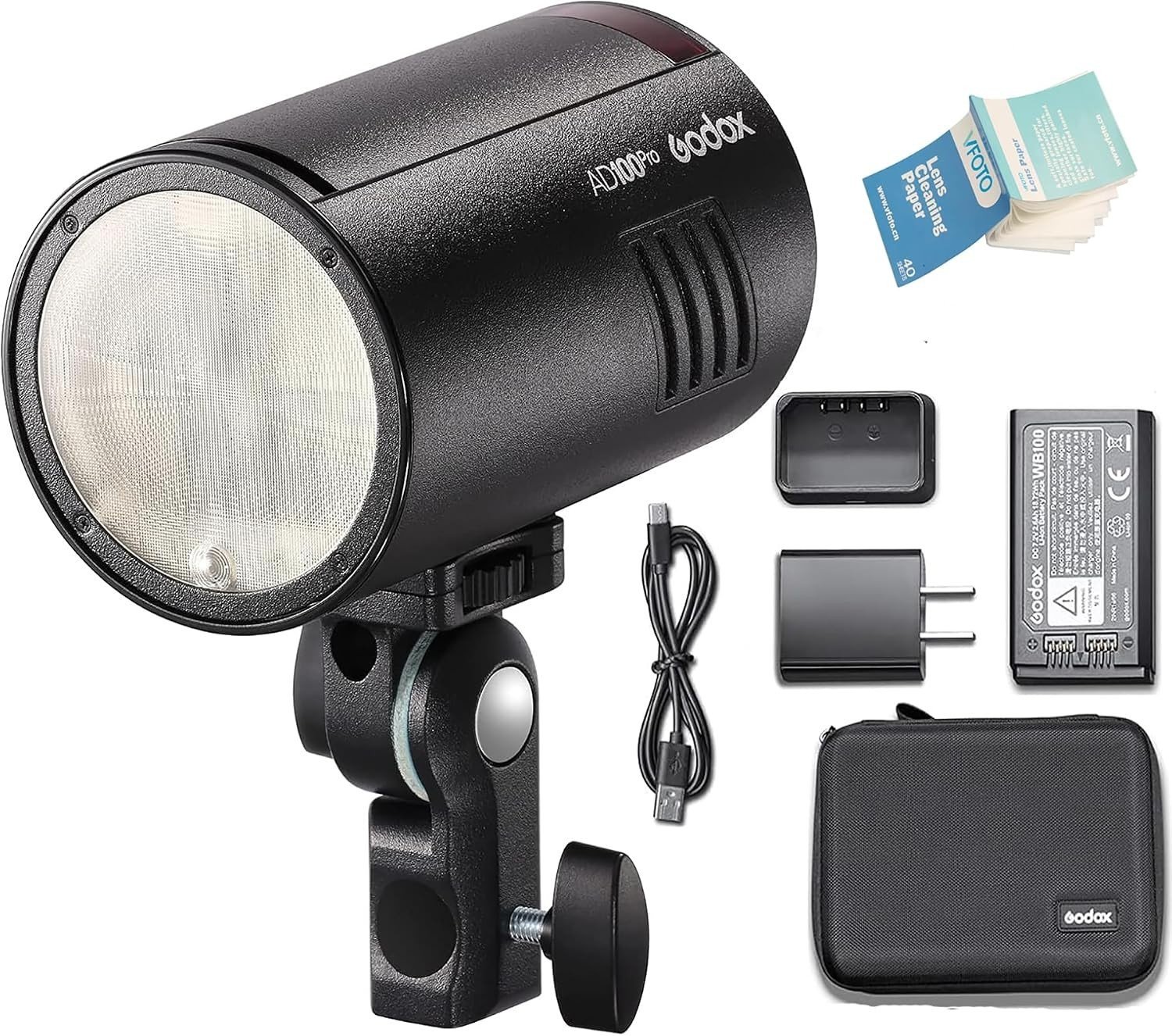 Godox AD100Pro Flash de Studio de Poche 100Ws TTL HSS 2.4G Avec Batterie & Étui – Image 2