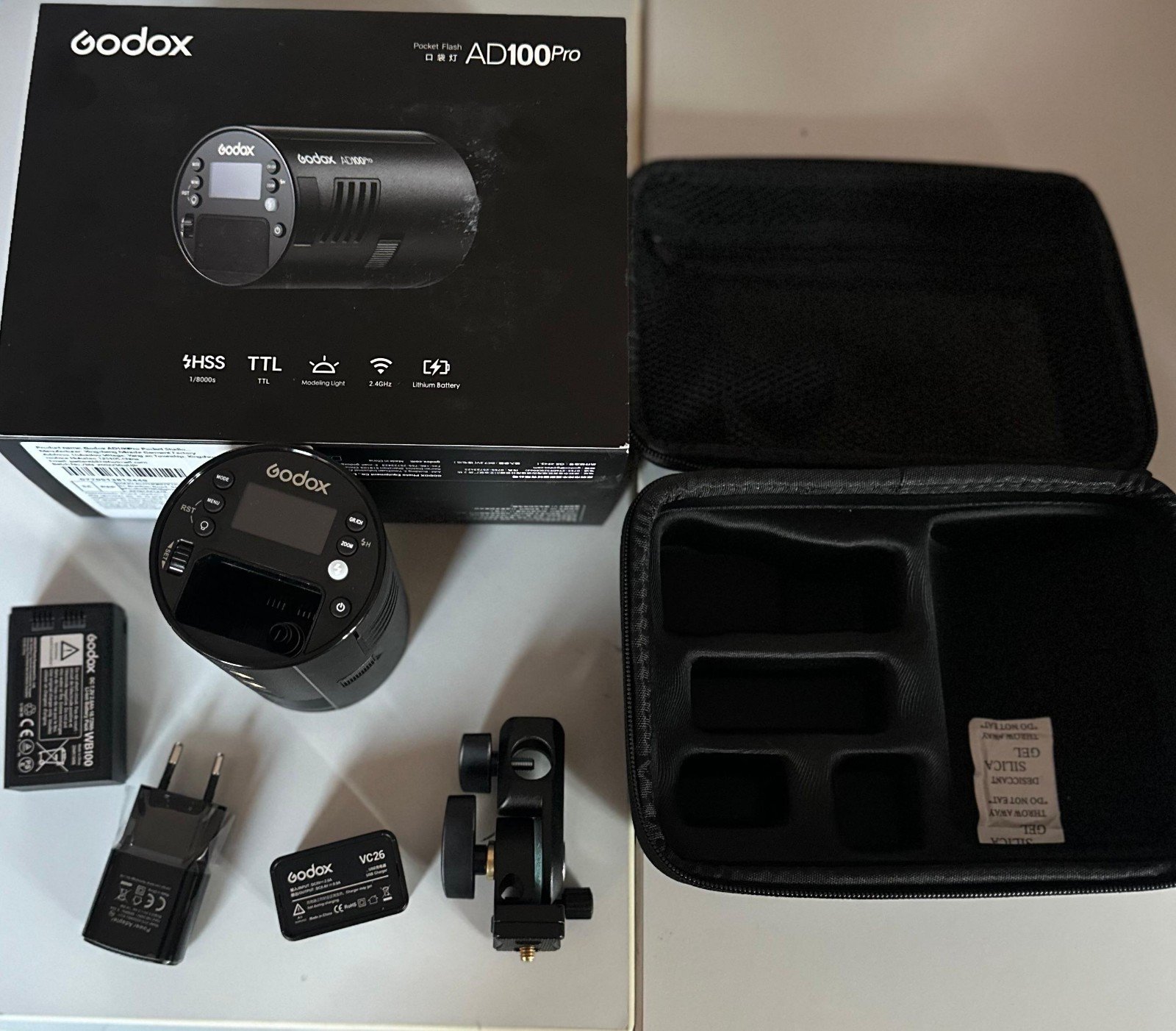 Godox AD100Pro Flash de Studio de Poche 100Ws TTL HSS 2.4G Avec Batterie & Étui – Image 3
