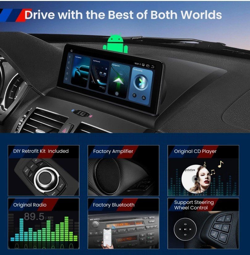 Xtrons Autoradio Android 14 BMW X3 E83 Snapdragon 8G 128G CarPlay 4G GPS – Image 4