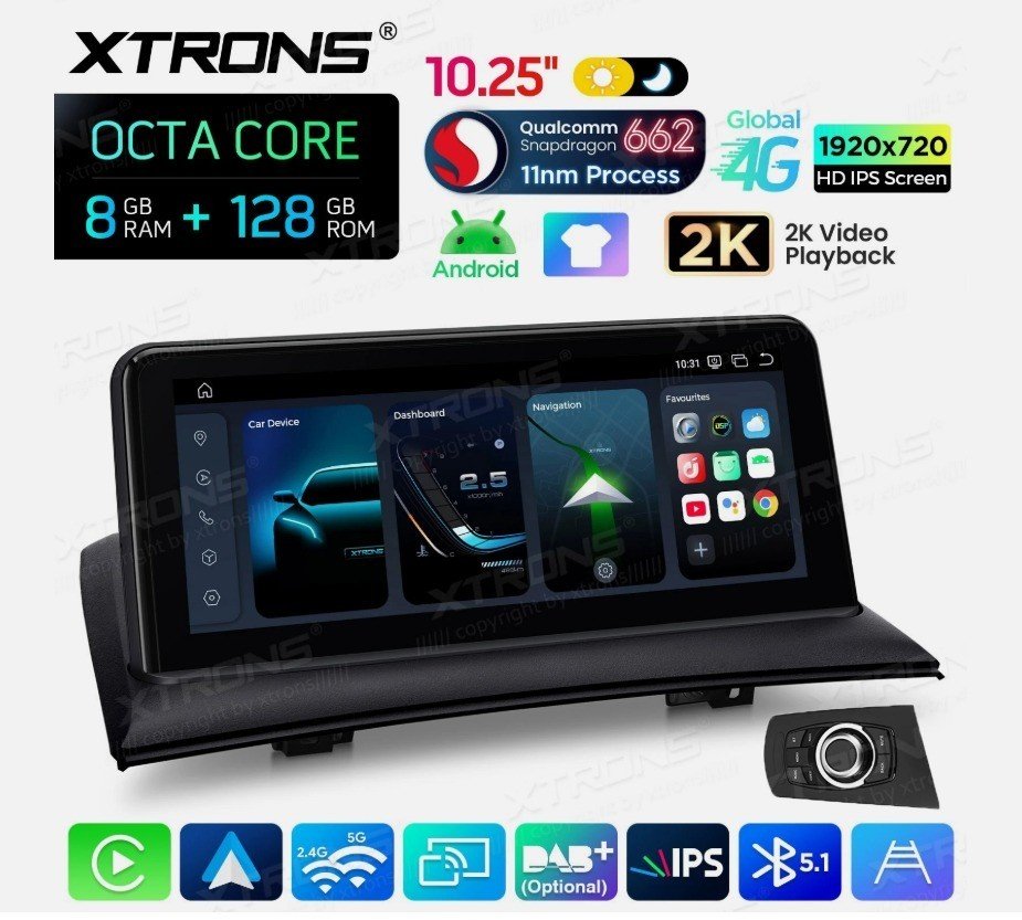Xtrons Autoradio Android 14 BMW X3 E83 Snapdragon 8G 128G CarPlay 4G GPS – Image 11