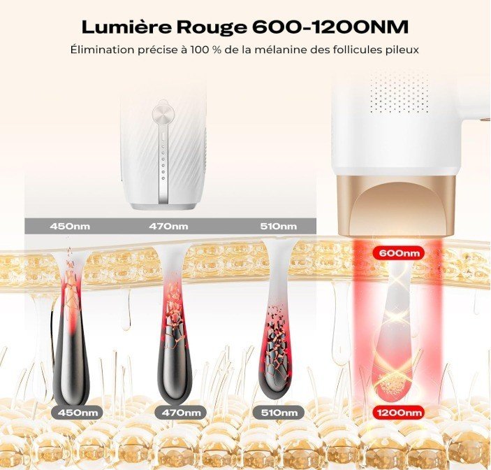 Epilateur à lumière pulsée portable FZ -608 – Image 5