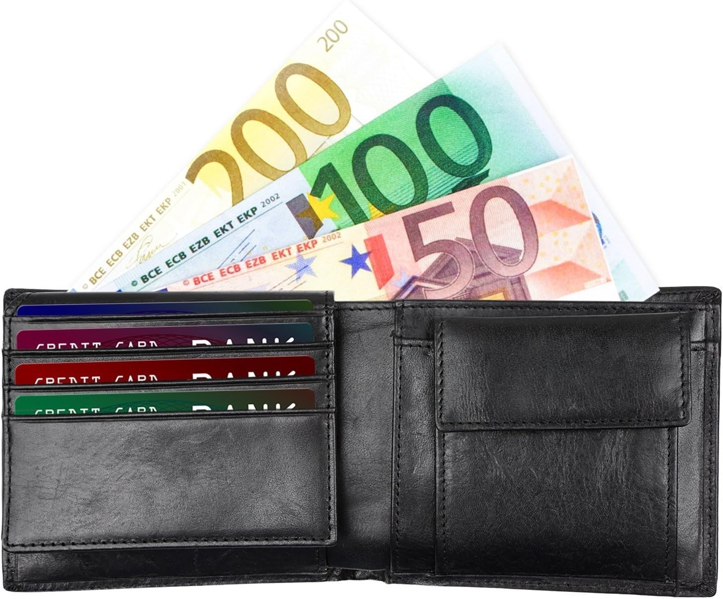 Portefeuille Homme en Cuir Véritable - Protection RFID, Élégant et Pratique – Image 4
