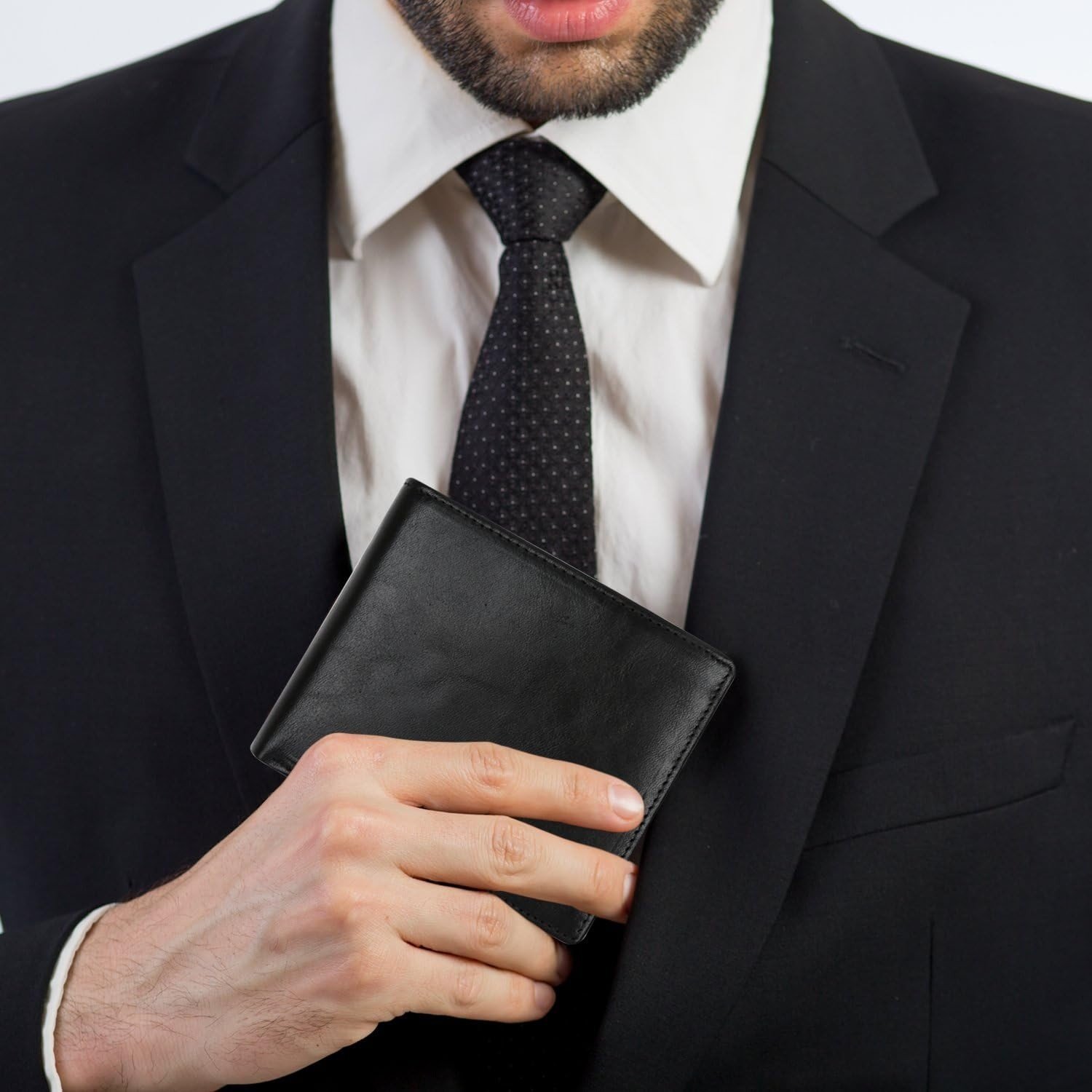 Portefeuille Homme en Cuir Véritable - Protection RFID, Élégant et Pratique – Image 7